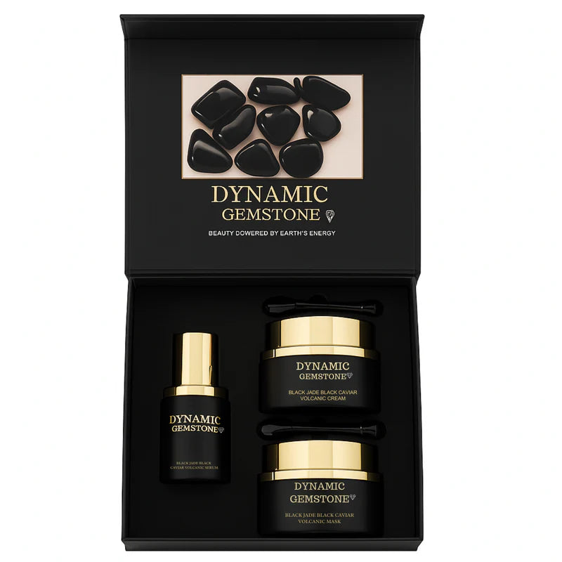 Black Jade Black Caviar Volcanic Set