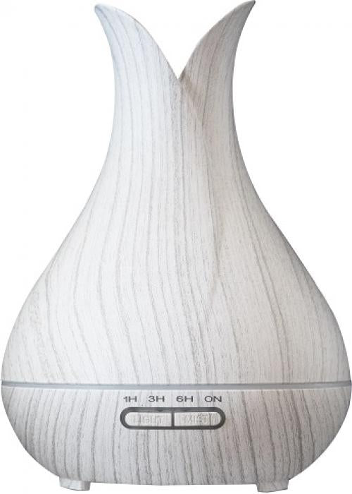 OIL DIFFUSER WOOD BLOOM ULTRASONIC IN WHITE