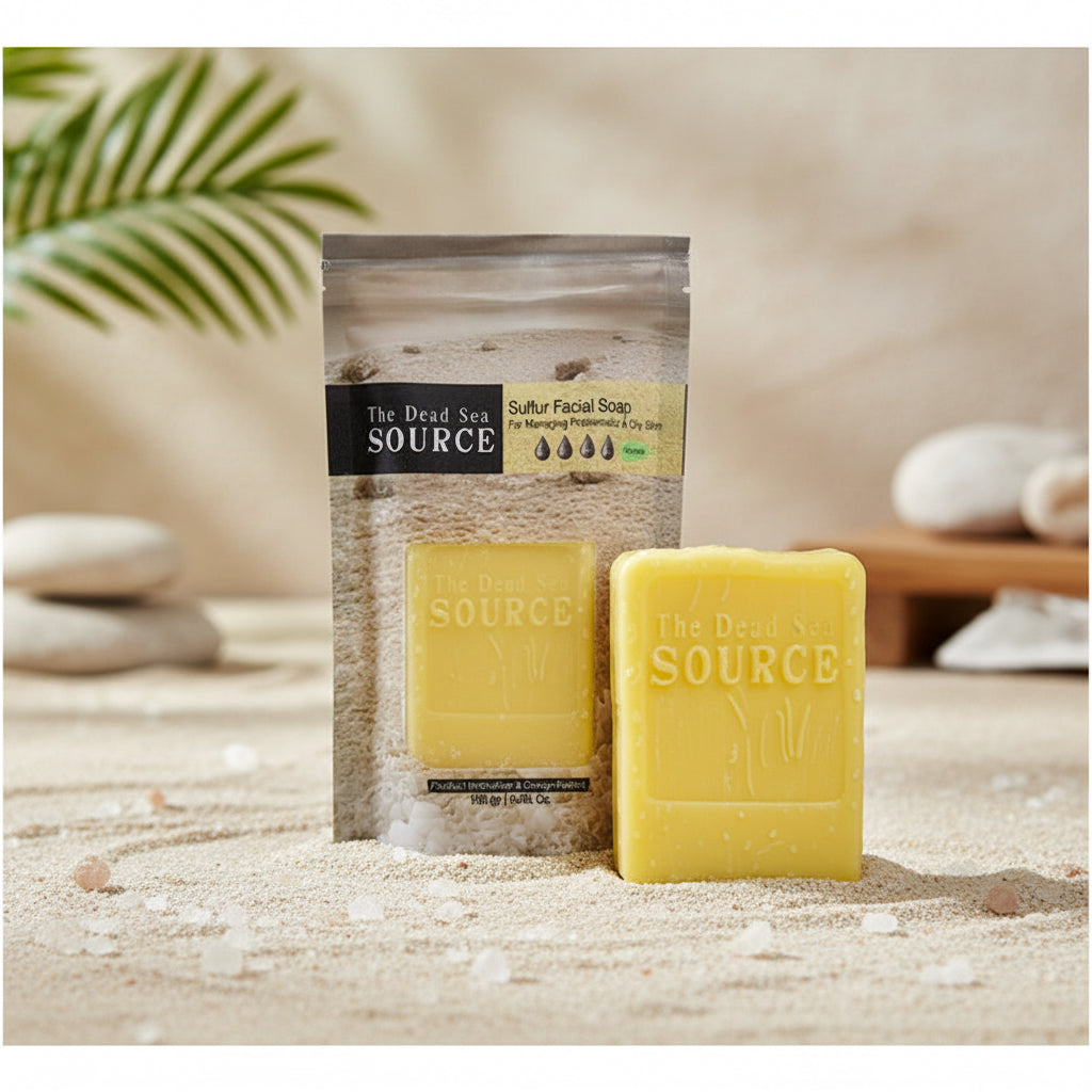 Dead Sea Sulfur Facial Soap - Managing Problematic & Oily Skin -  By The Dead Sea Source