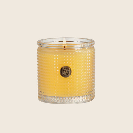 Aromatique- Agave Pineapple - Textured Glass Candle