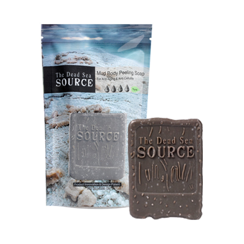 Dead Sea Mud Body Peeling Soap - For Anti-Aging & Anti Cellulite - By The Dead Sea Source