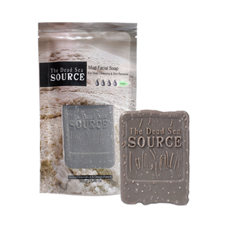 Dead Sea Mud Facial Soap - For Deep Cleansing & Skin Renewal - By The Dead Sea Source
