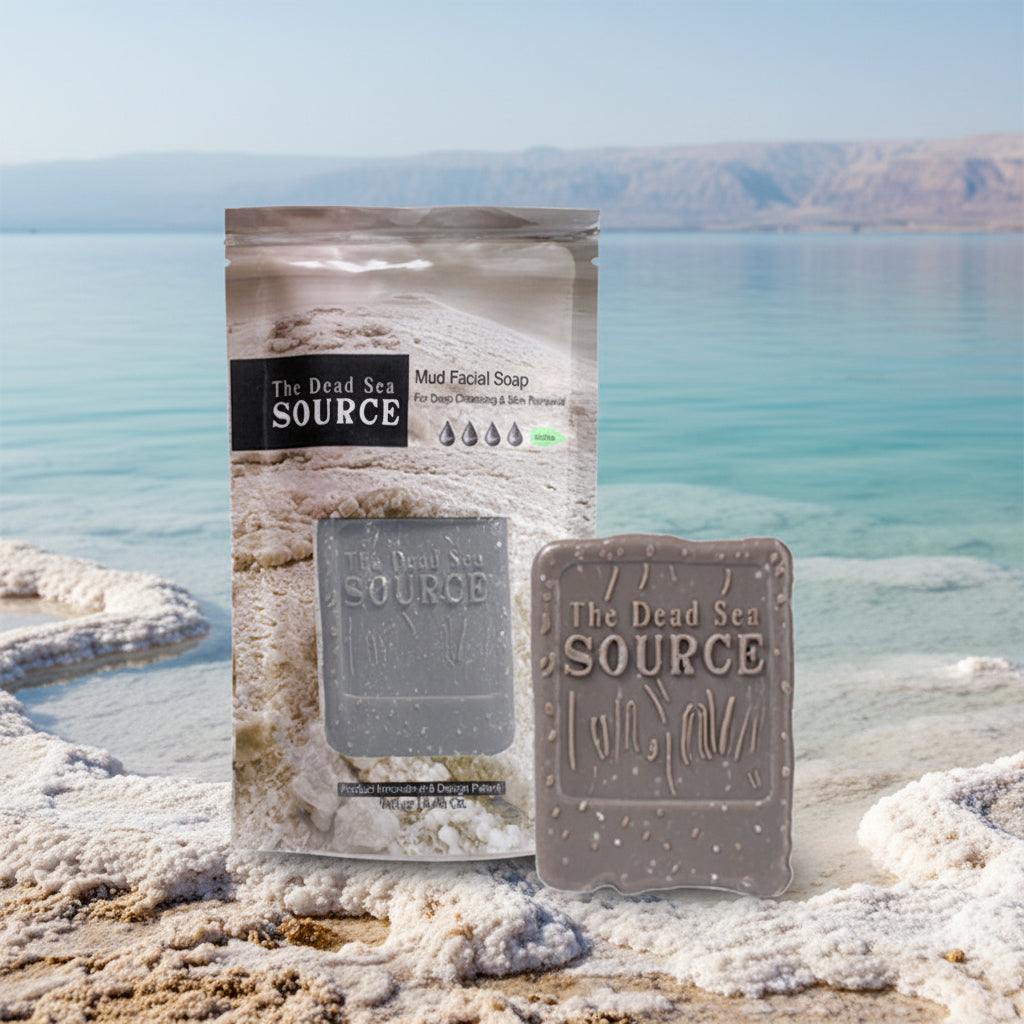 Dead Sea Mud Facial Soap - For Deep Cleansing & Skin Renewal - By The Dead Sea Source
